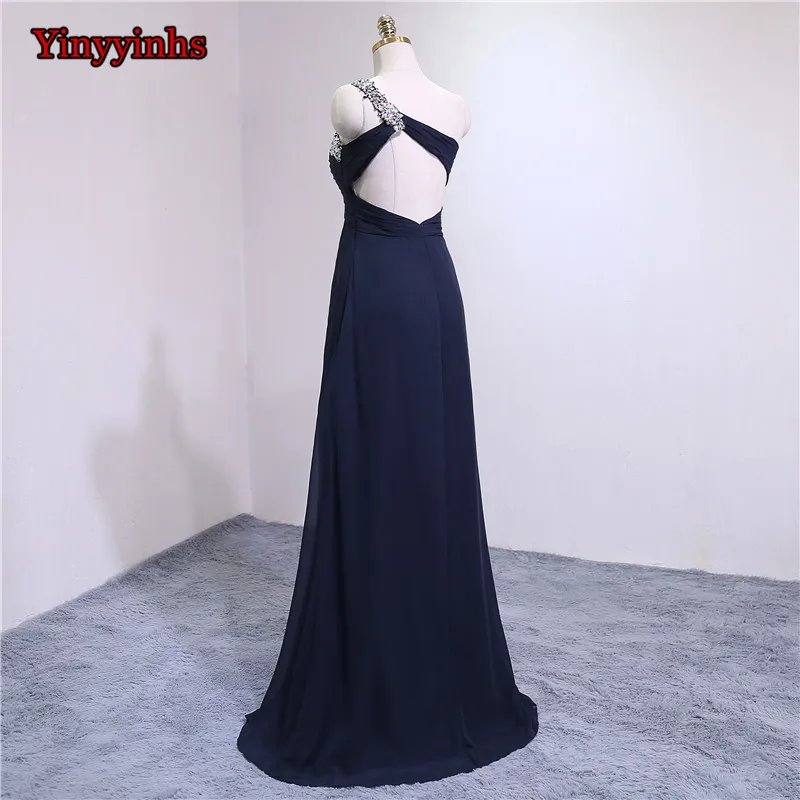 Yinyyhs-Navy-Sexy-Backless-Beaded-Long-Evening-Dress-New-Arrival-One-Shoulder-Formal-Chiffon-Dresses-CGT225 (2)