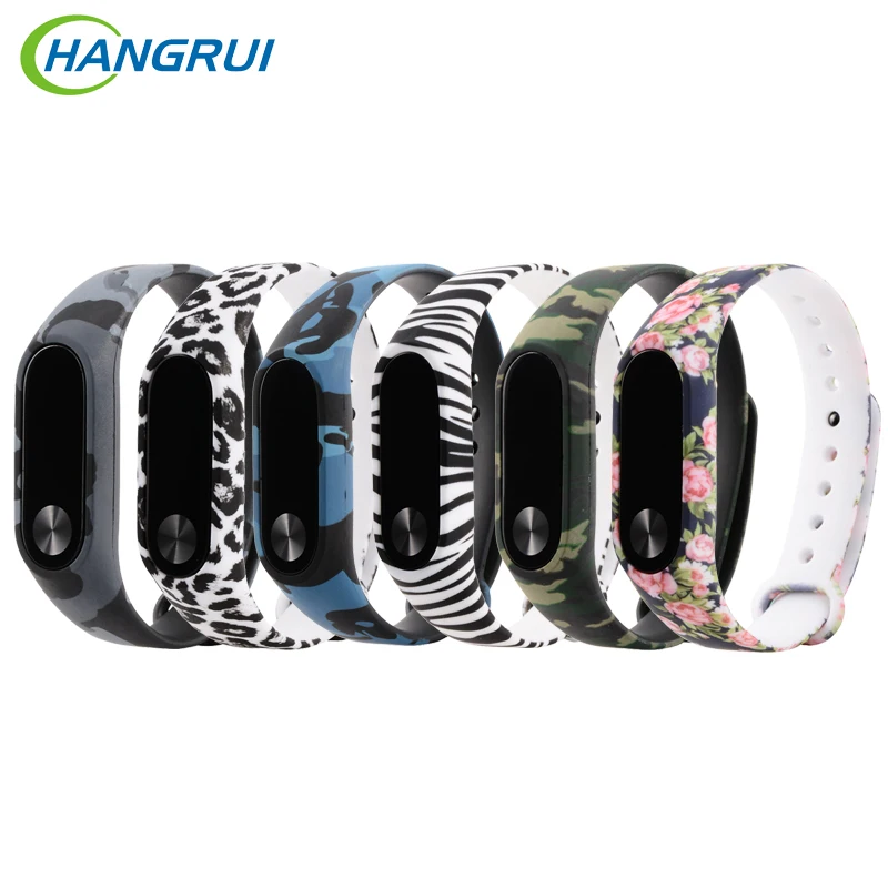 

Hangrui Colorful Silicone Mi Band 3 Strap For Mi Band 2 MiBand 3 Smart Wristband Bracelets Bands Smart Accessories Replacement