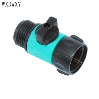 

wxrwxy Garden 3/4 Female Irrigation valve 2 way tap 3/4 male Water gun adapter cranes garden hose tap adapter 1pcs