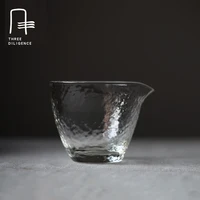 Japanese Hammer Lines Handmade Fair Serving Cups For Kung Fu Tea High Borosilicate Glass Bottles Heat-resisting Thicken Mugs