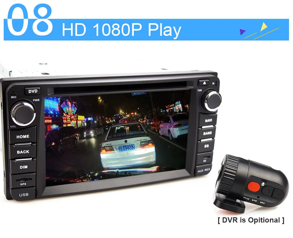 Sale Eunavi 2 din Android 8.1 tda7851 car dvd radio player for Toyota Hilux VIOS Old Camry Prado RAV4 Prado 2003-2008 gps navi stereo 15