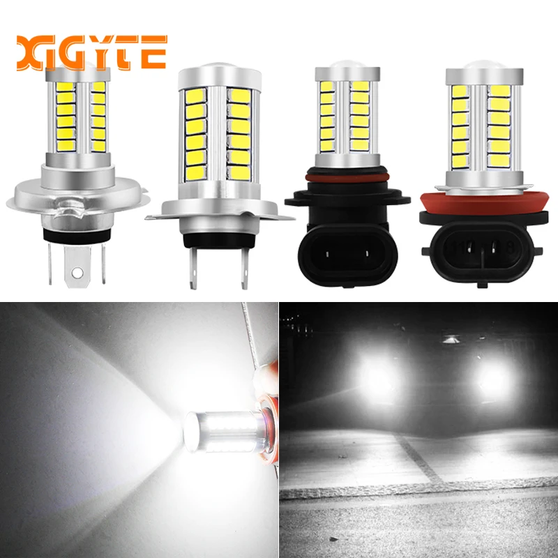 H11 H8 H9 H4 9006 H7 LED Light Bulb 33 SMD Fog Driving DRL Lamp Auto Fog Lamp Car Bulb 6000K with LENS 5630 LED Chip Car Styling H11 H8 H9 H4 9006 H7 LED Light Bulb 33 SMD Fog Driving DRL Lamp Auto Fog Lamp Car Bulb 6000K with LENS 5630 LED Chip Car Styling