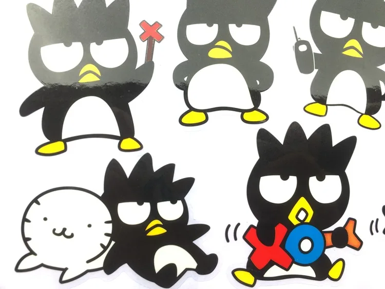 100 листов/партия Sanrio XO BAD BADTZ MARU наклейки naklejki водостойкие pusheen Программирование