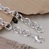 DOTEFFIL 925 Sterling Silver 8-Inch Basic Chain Bracelet For Woman Charm Wedding Engagement Fashion Party Jewelry ► Photo 3/6