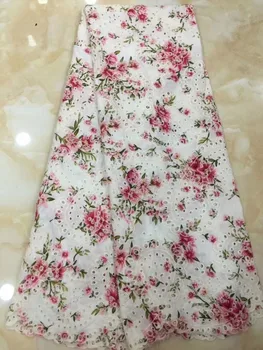 

African Swiss Lace Fabric 2018 High Quality Swiss Voile Lace In Switzerland Pruple Cotton African Dresses For Women Dress