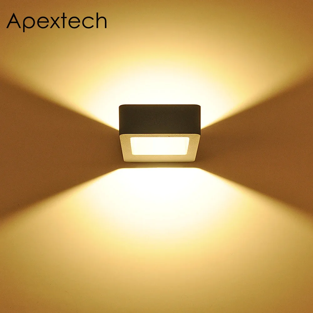 

Apextech Outdoor Wall Lamp 8W 10W LED COB Wall light Nordic Contracted Style Waterproof Balcony Porch Garden Lights AC85-265V