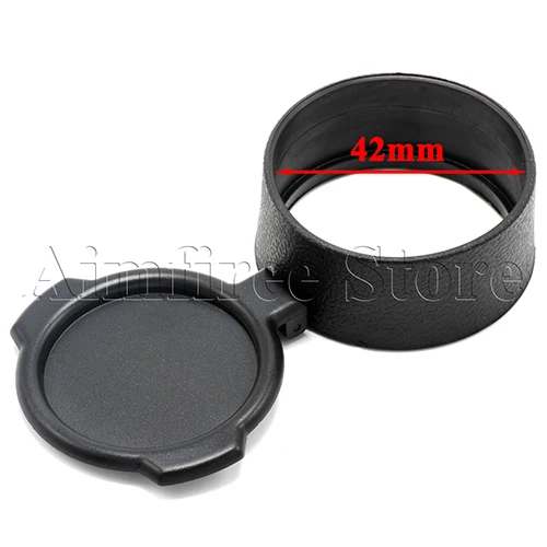 42mm Черная крышка для объектива RifleScope С Откидывающейся Крышкой для быстрой защиты объектива 30-64 мм - Цвет: 42mm