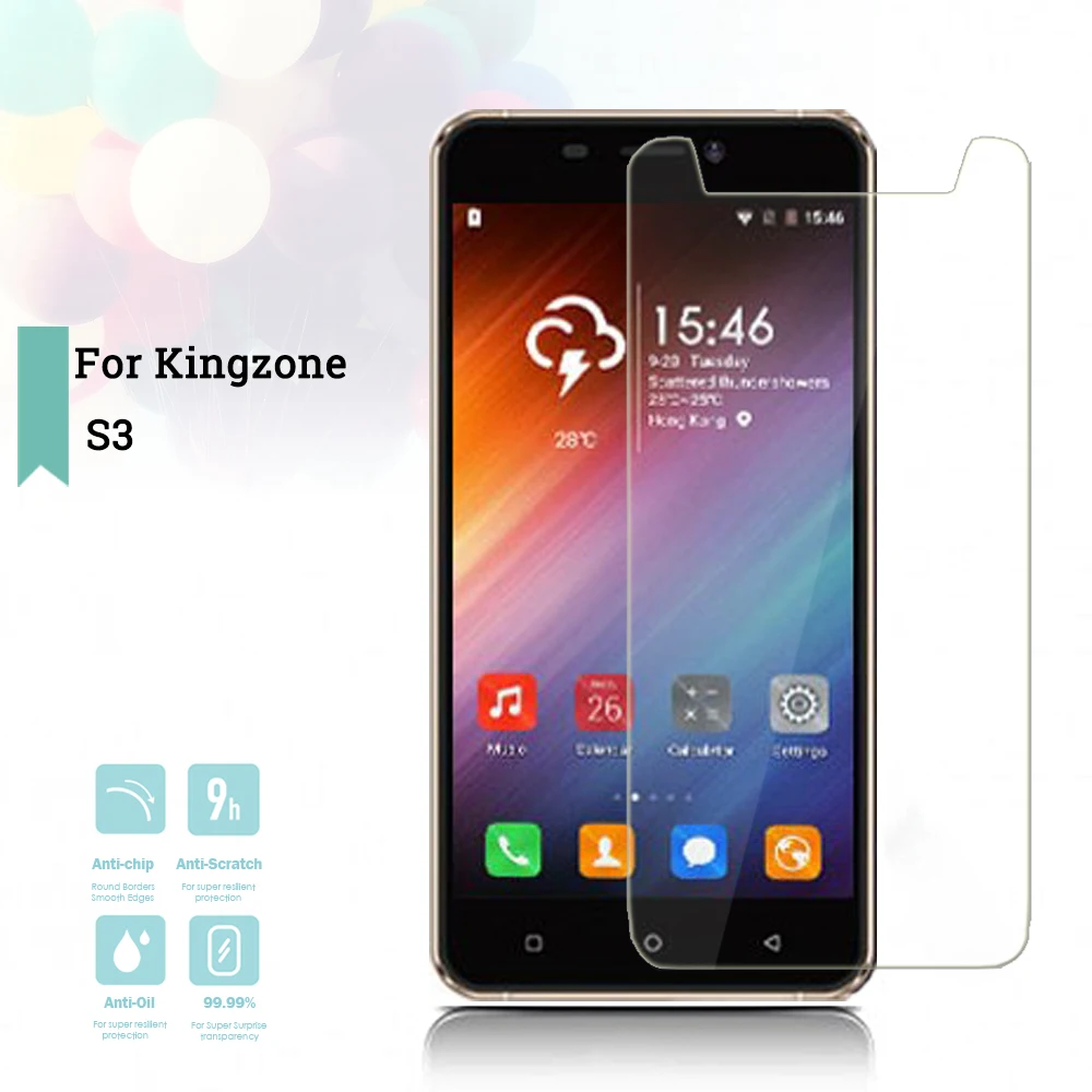 2.5D 0.26mm Ultra Tempered Glass For Kingzone S3 Toughened Screen Protector Film Protective Case Universal | Мобильные телефоны и