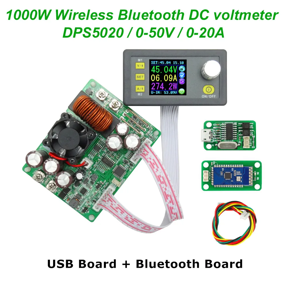 

DC 50V 20A DPS5020 Constant Voltage current Step-down communication digital Power Supply buck Voltage converter LCD voltmeter