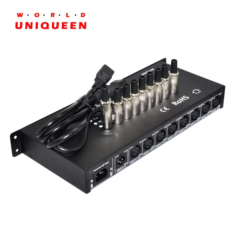 DMX128 AC100-240V 7W DMX усилитель/сплиттер/распределитель сигнала/ретранслятор DMX512 Выход