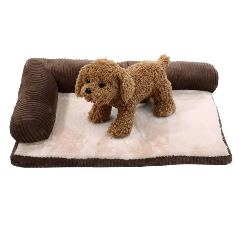 Buy Removable Corduroy Dog Bed Winter Warm Soft Dog