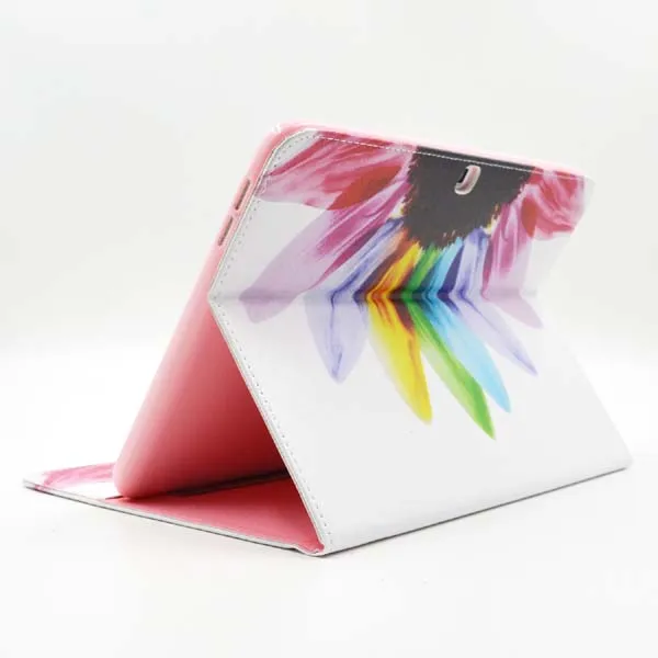 Colorful Print Wallet Book Card Slot Business Cover Stand PU Leather Case For Samsung Galaxy Tab 4 10.1 T530 T531 T535 Tablet business folding smart pu leather book cover case for samsung galaxy tab 4 10 1 t530 t531 t535 tablet screen protector stylus