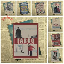 Классический старинные фильм Fargo матовая бумага крафт-Плакат Офис подарок столовая Home Decor стикер дизайн