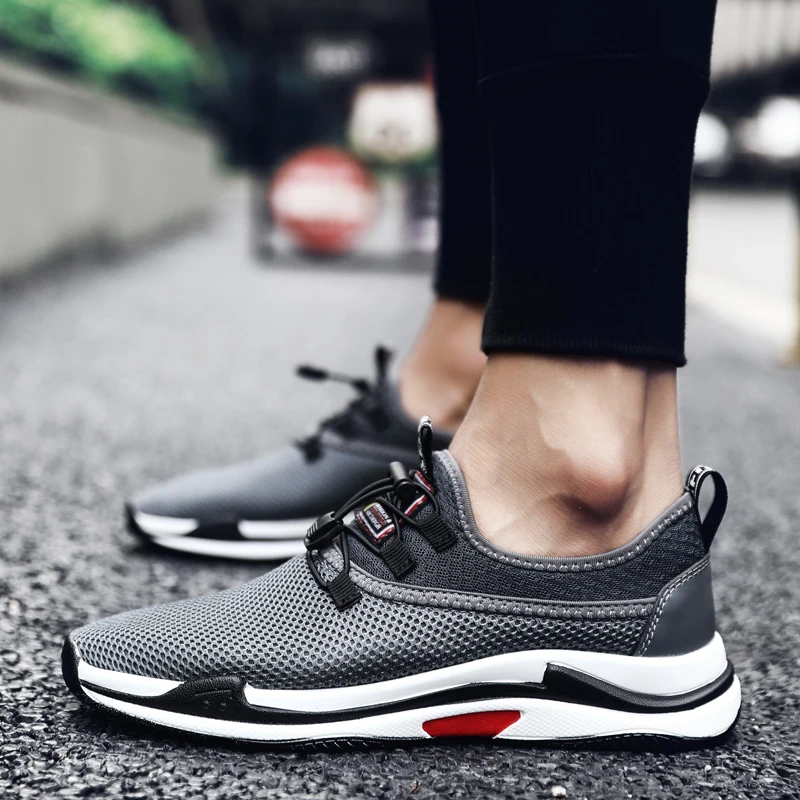 

2018 new high quality Popular fashion Breathable Mesh Comfortable Lazy shoes Men adult Leisure shoes 5