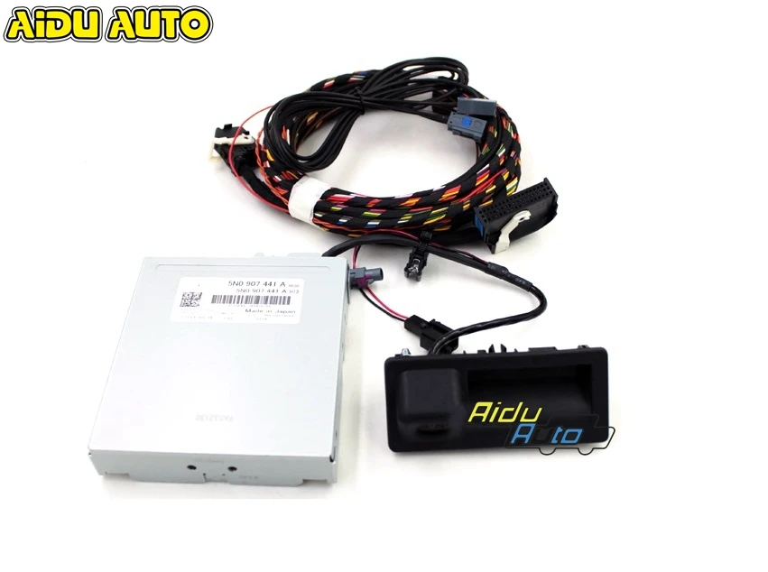 

REAR VIEW CAMERA Trunk Handle Dynamic track dynamic HighLine Camera FOR JETTA MK6 TIGUAN RNS510 RNS315 5N0907441A