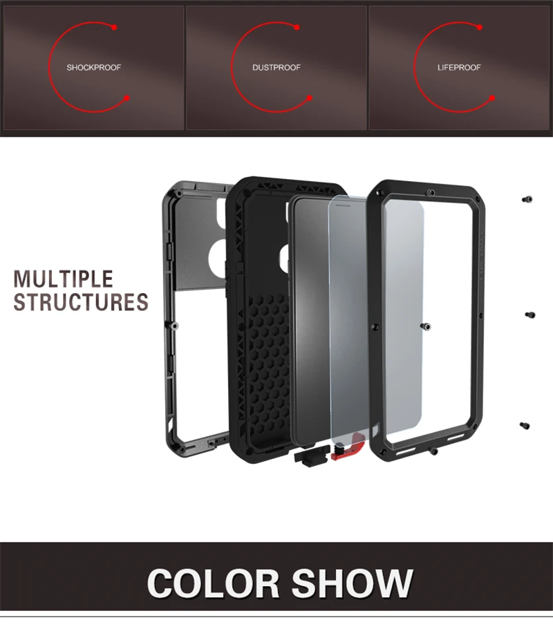 Love Mei Metal Armor Case For OPPO R11s (10)