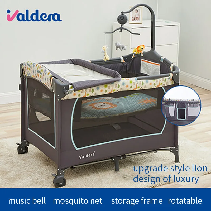 Portable Baby Crib Bassinet Folding Travel Nursery Infant Cradle Sleeping Bed 