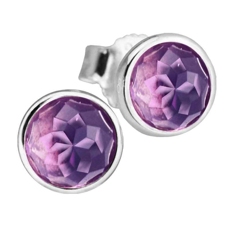 

Earrings For Women Brincos Sterling-Silver-Jewelry February Droplets Stud Earring Silver 925 Brinco Para as Mulheres Oorbellen
