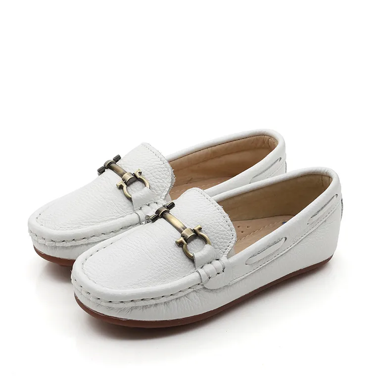 Mocassins de Couro Sapatos do Bebê da Criança Sapatos de Couro Nova Primavera Fundo Macio Genuíno Crianças Respirável Apartamentos Casuais Meninos 04 22 Mamãe e Bebê