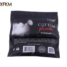 5 bolsas/10 bolsas XFKM de diablo de algodón orgánico algodón Vape mecha para RDA RBA bricolaje electrónico atomizador de cigarrillos