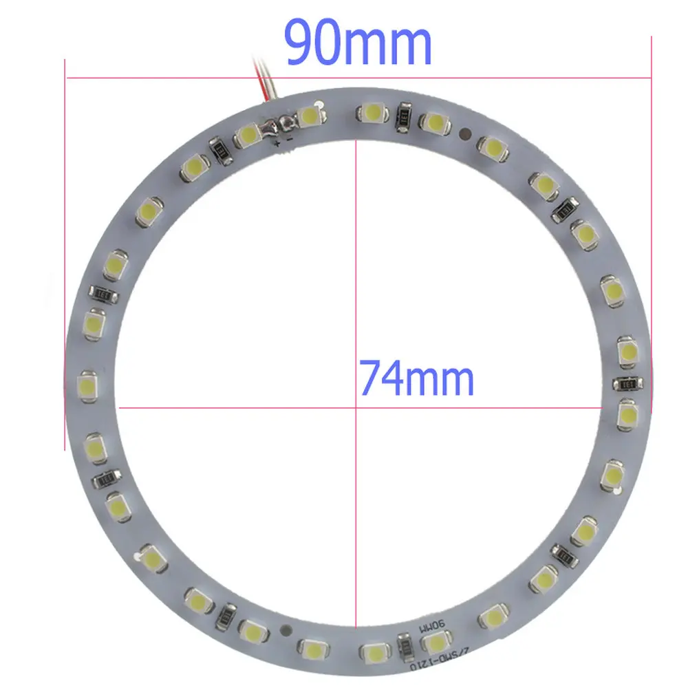 YM E-Bright! 2 шт.(1 пара) ангельский глаз 1210 40 мм 50 мм 60 мм 70 мм 80 мм 90 мм 100 мм 110 мм 120 мм фары Halo Кольцо 12 В Автомобильное освещение