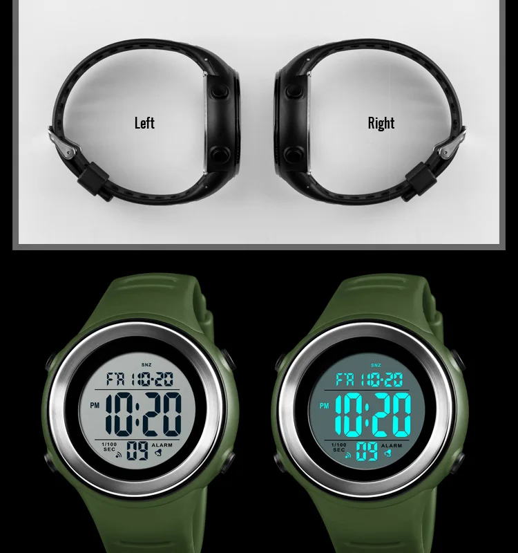 Мужские спортивные часы SKMEI, водонепроницаемые, с обратным отсчетом, светодиодный, цифровые часы, для улицы, в Военном Стиле, стальной чехол, мужские часы, Relogio Masculino