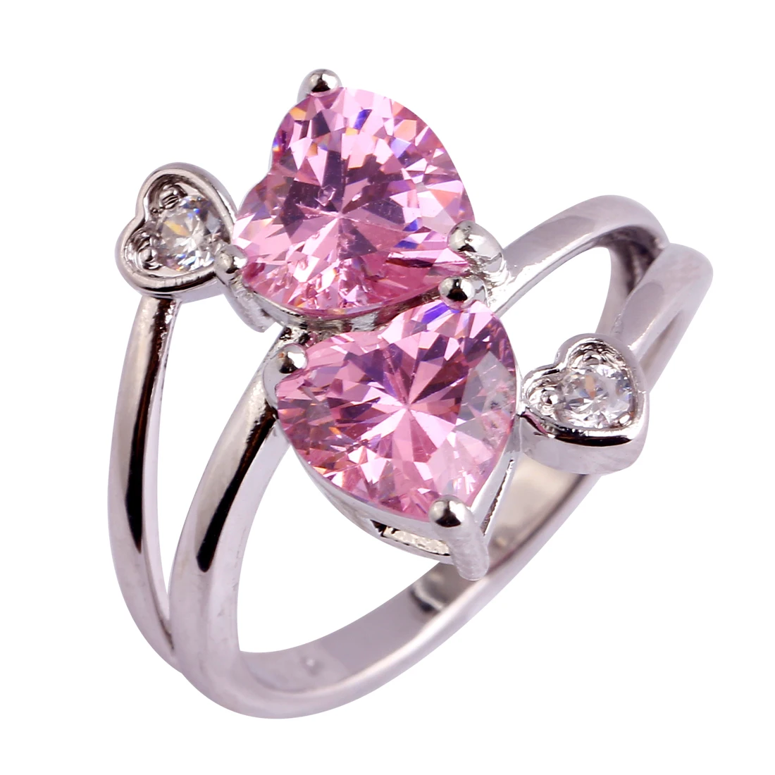 Кольцо с розовым сердцем. Красивые кольца. Кольцо с сердечком. Кольцо с розовым топазом.