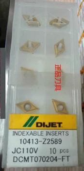 

DCMT070204-FT JC110V Japan DIJET Brand Carbide Inserts turning tools CNC machine cutting tools lathe insert blade