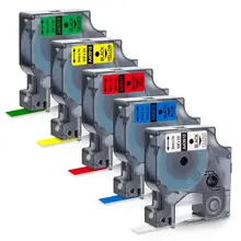 Совместимая лента Dymo D1 12 мм x 7 м 45013 45016 45017 45018 45019 для Dymo LabelManager 160280, LabelPoint 200