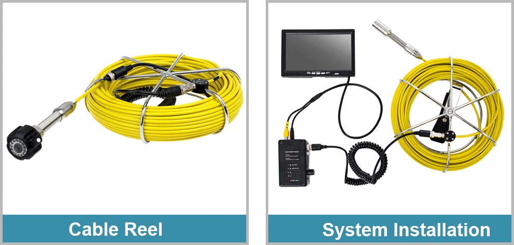 " lcd 20 м Стекловолоконный кабель камера для канализационных труб система оборудования с DVR функциональный