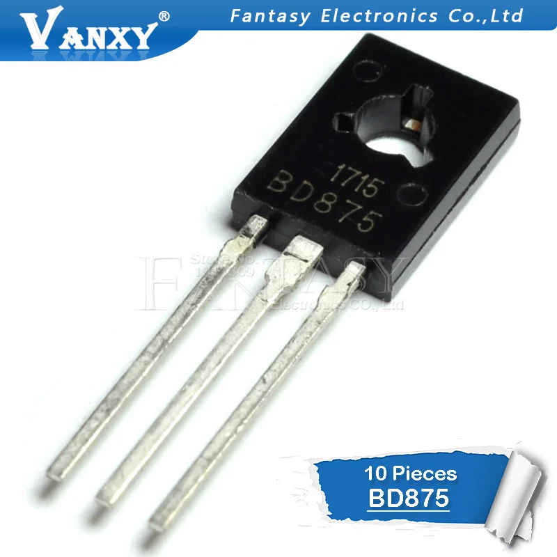 

10PCS BD875 TO-126 BD 875 TO126 NPN planar transistor Darlington new original