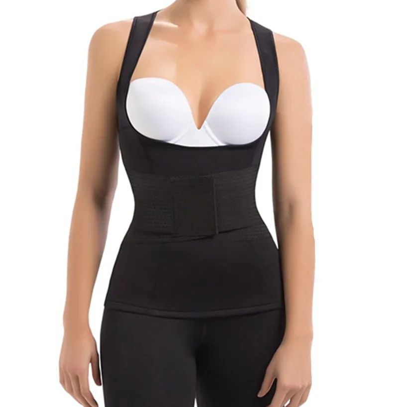 

CHENYE new Sweat Sauna Body Shapers Slimming Belt SHIRT INSTANT TRAINER BLACK PLUS Thermo Weight Loss Waist-Trimmer Slim Vest