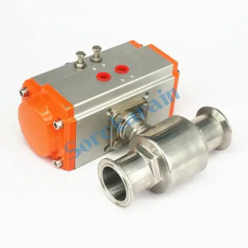 

1-1/2" 38mm SUS304 Stainless Steel Sanitary Pneumatic 1.5" Tri Clamp Ball Valve For Homebrew Dairy Product