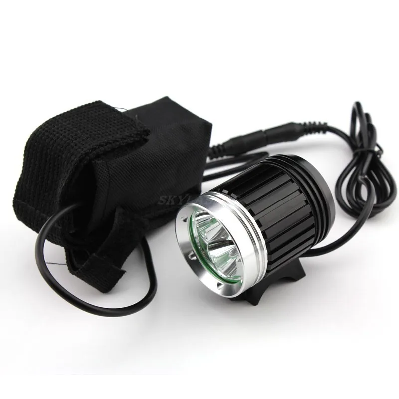 Flash Deal 4000 Lumens 3x  XM-L T6 LED Headlight 3T6 Headlamp Bicycle Bike Light Waterproof + Battery Pack Free Shipping 15