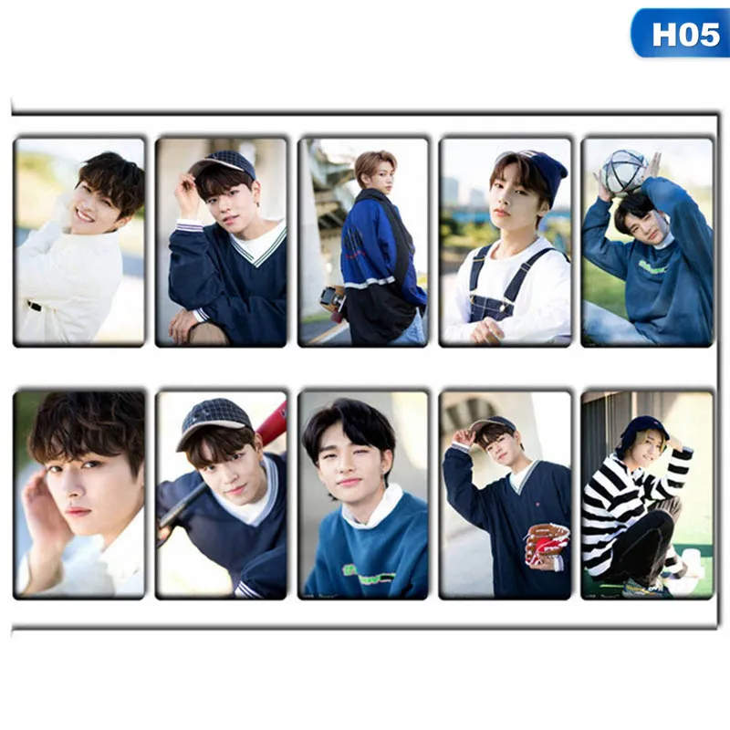 10 шт./партия KPOP Stray Kids Lomo Cards HD фото карты липкие фотокарты плакат подарок для звезды концертные Вечерние - Цвет: H05