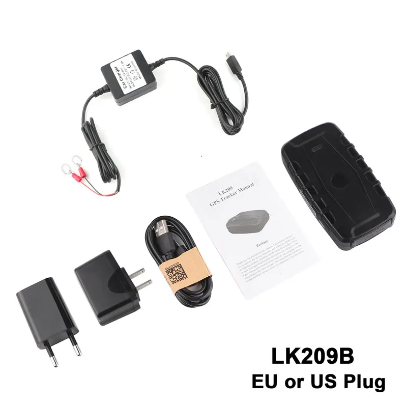 NO Box With Charger Автомобильный gps трекер Rastreador LK209E водонепроницаемый Магнит 6000 мАч автомобильный трекер дропшиппинг шок сигнализация голосовой монитор бесплатное приложение PK TKSTAR TK905 - Цвет: NO Box With Charger