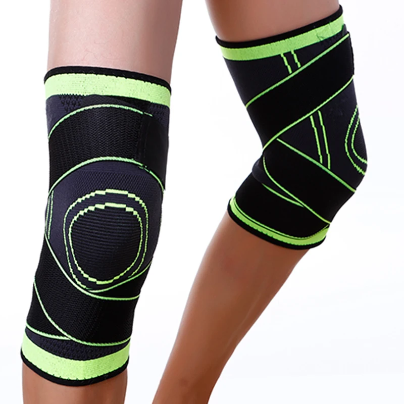 

Adjustable 3D Knee Support Professional Protective Knee Pad Breathable Bandage Knee Brace Basketball Tennis Cycling