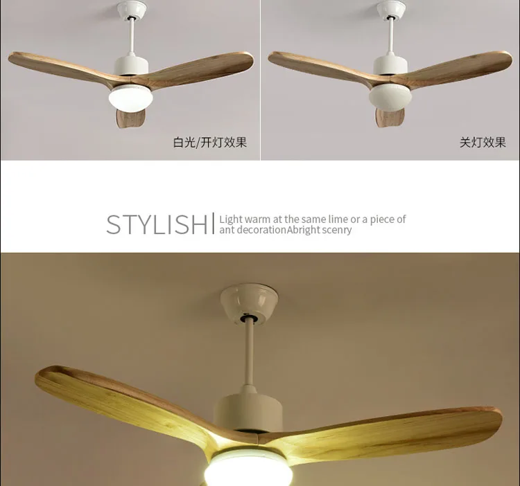2018 новый потолочный вентилятор для Гостиная Ventilador де techo потолочных вентиляторов с подсветкой 48 дюймов Современные Охлаждения