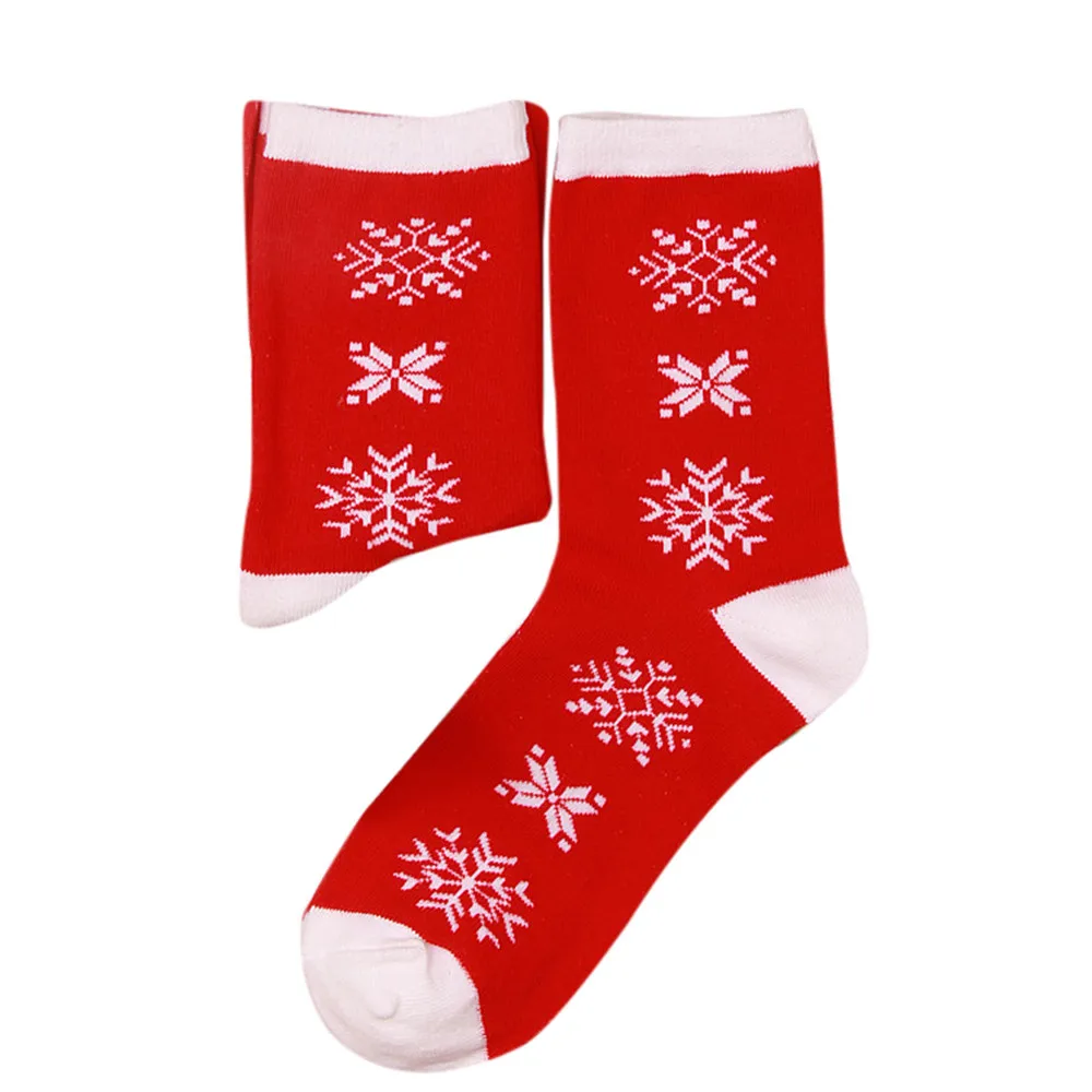 Женские и мужские рождественские хлопчатобумажные носки с мультяшными животными райские толстые милые удобные короткие носки в полоску - Цвет: E