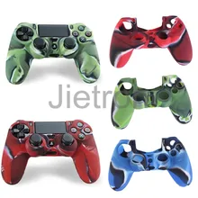 Камуфляж мягкий чехол из силикона и резины для PS4 контроллер силиконовый защитный чехол для кожи/зеленый/синий/красный/камуфляж с DHL
