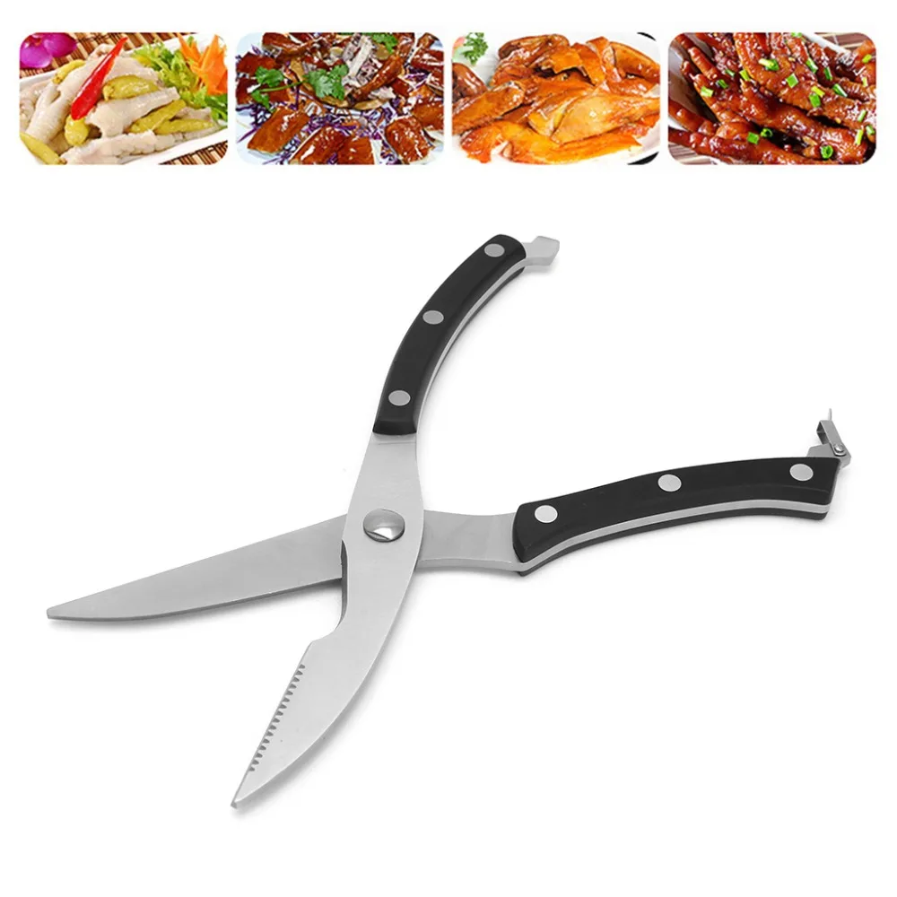 High Grade Professional Kitchen Scissors Stainless Steel Poultry Fish