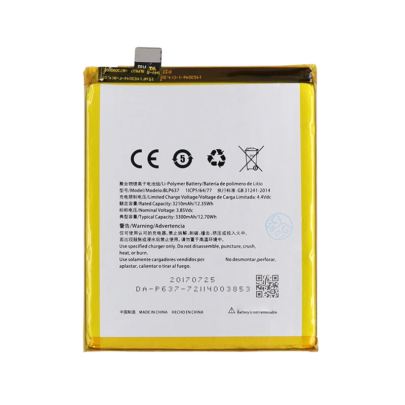 Аккумулятор DyGod 3300 мАч BLP637 для OnePlus 5 5T 1 + Высококачественная сменная стандартная