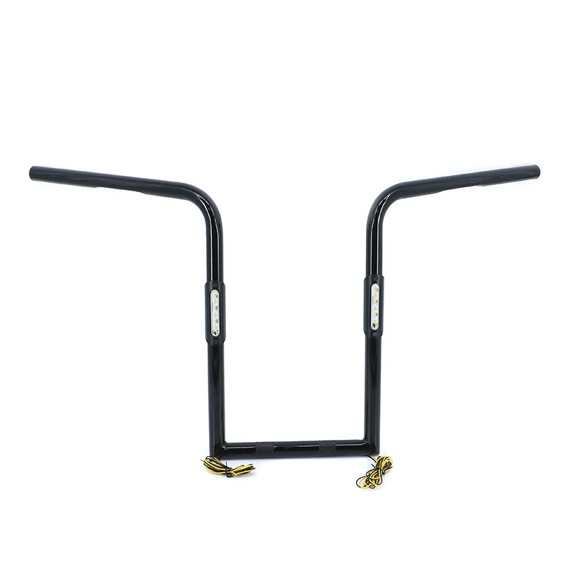 Универсальная 1" Rise 1'' 25 мм ручка с светодиодный указатель поворота мотоцикла Крузер, Боббер Чоппер Touring Atv