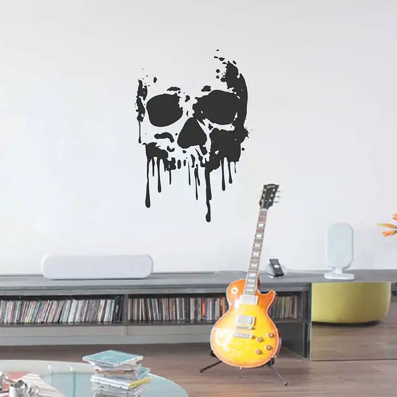 Calcomanias De Pared Impermeable Desmontable The Dead Skull Para