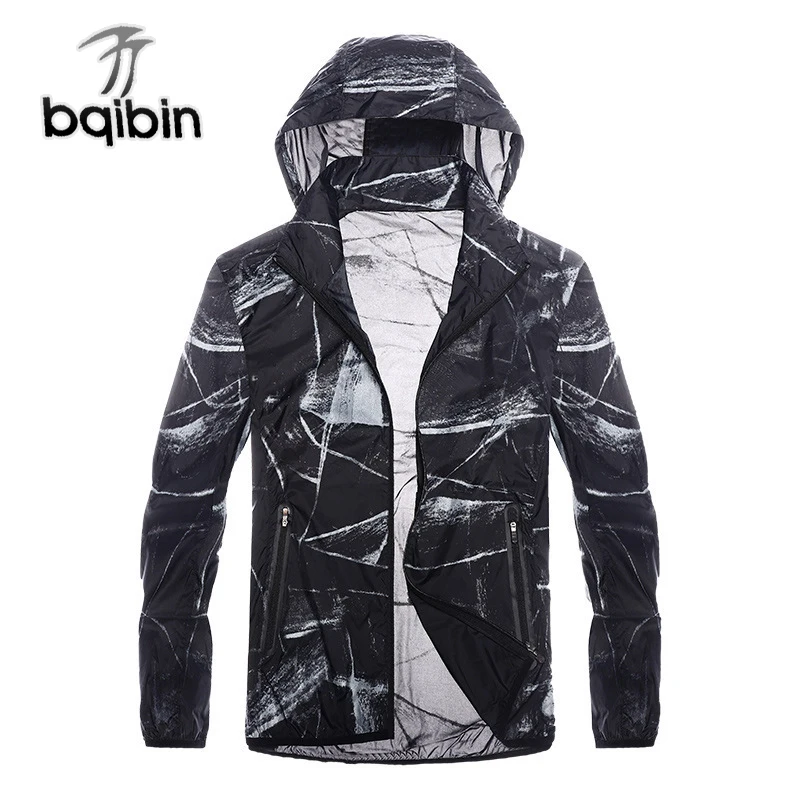 

Summer Jacket Men Thin Breathable Quick Dry Unti-UV Lightweight Coats Windbreakers Zipper Sun Protection Male Waterproof Jackets