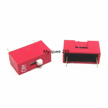 

100Pcs Slide Type Switch Module 1-Bit 2.54mm 1 Position Way DIP Red Pitch