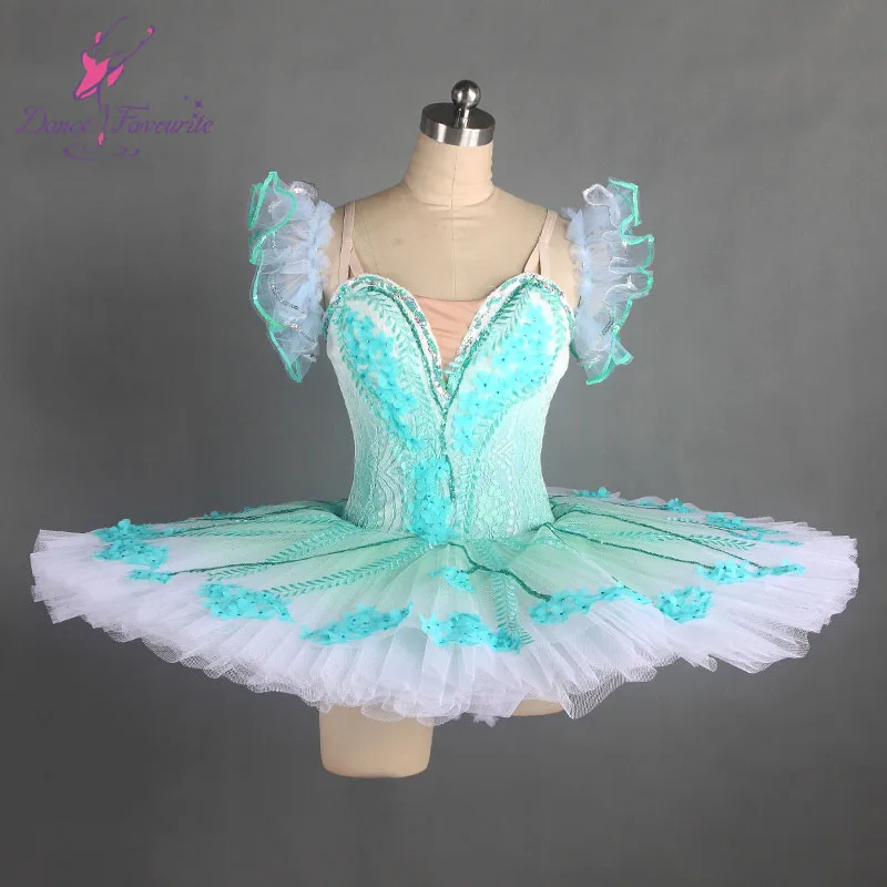 Stunning Green professional dance costume ballet tutu ballerina