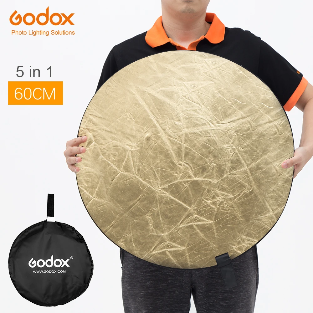 

Godox 60cm 24" 5in1 Photography Reflector Board Collapsible for Studio Photography Reflector