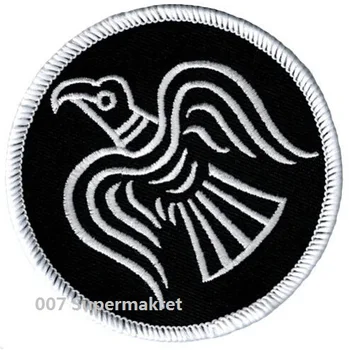 

ODIN RAVEN PATCH Biker Vest iron-on VIKING EMBLEM embroidered NORSE MYTHOLOGY NORWAY LOGO Iron On Patch Goth Punk Rockabilly