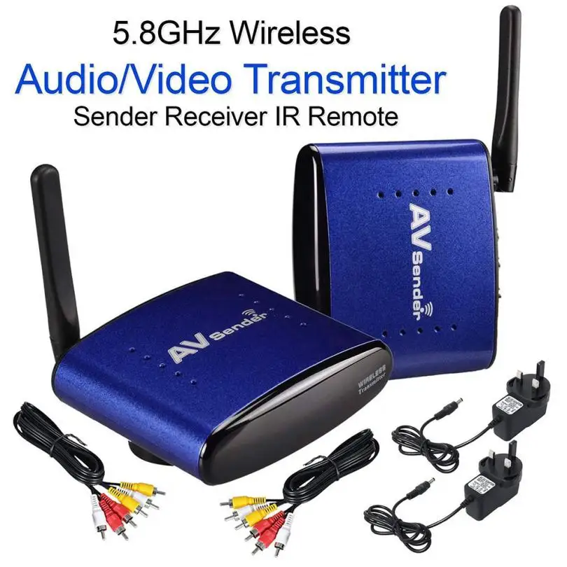 

HIPERDEAL 5.8GHz Wireless AV Sender TV STB Audio Video Transmitter Receiver Plug and Play 18Jun18 Drop Ship F
